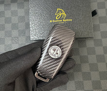 Load image into Gallery viewer, Premium Carbon Fiber Key Fob Cover & Keychain Set – Fits Mercedes G63 AMG 2019-2025 Exclusive Edition