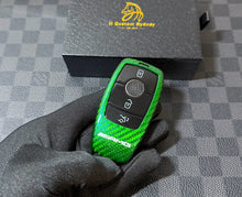 Load image into Gallery viewer, Luxury Carbon Fiber Key Cover Case For Mercedes AMG Model A C E CLA GLC GLE GLS Class Custom Made Limited Edition