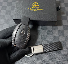 Load image into Gallery viewer, Premium Genuine Carbon Fiber AMG Key Fob Cover Pack For Mercedes A45 CLA45 GLA45 C43 C63S GLC63s GLE63S GLS63 Exclusive Made
