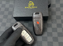 Load image into Gallery viewer, Luxury Carbon Fiber Key Fob Cover Case For Audi New RS3 RS6 RS7 RSQ8 RS e-tron Exclusive Edition