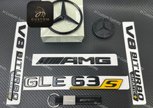 Load image into Gallery viewer, GLE63S Gloss Black Badges Package For Mercedes GLE63S V167 C167 2020-2023 Exclusive Pack