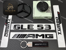 Load image into Gallery viewer, GLE53 Gloss Black Badges Emblems Package For Mercedes GLE53 V167 C167 2024+ Exclusive Night Edition Pack