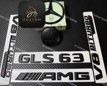 Load image into Gallery viewer, Matte Black GLS63 Badges Package For Mercedes GLS63 X167 2024+ Exclusive Night Edition