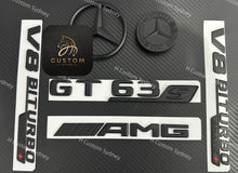 Load image into Gallery viewer, Matte Black Full Badges Package For Mercedes AMG GT63S X290 Exclusive Night Edition Pack