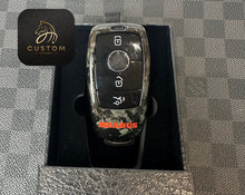 Load image into Gallery viewer, Brabus Style Premium Genuine Forged Carbon Fiber Key Cover Case FOB For Mercedes AMG Model A45s CLA45s C63s E63S GLB35 GLC63S GLE63s C43 E53 G63 Exclusive Made