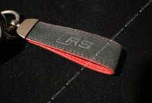 Load image into Gallery viewer, Premium Alcantara Leather RS logo Key Fob Cover Case For Audi RS4 RS5 RS6 RS7 R8 Old Model Key Exclusive Made