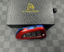 Load image into Gallery viewer, BMW Competition Edition Premium Fiber Key Fob Cover For BMW M3 M4 M5 M8 X3M X4M X5M X6M Competition Custom Made Exclusive Gift