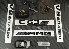 Load image into Gallery viewer, Gloss Black C63S Full Badges Package For W205 C205 S205 A205 Exclusive Night Edition 2019-2023 Models