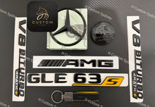 Load image into Gallery viewer, GLE63S Gloss Black Badges Emblems Package For Mercedes GLE63S V167 C167 2024+ Exclusive Edition One Pack