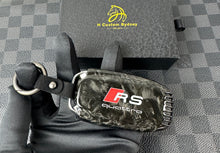 Load image into Gallery viewer, RS Premium Forged Carbon Fiber Key Fob Cover Set For Audi RS6 RS5 RS4 RS7 R8 Old model Exclusive Made