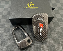 Load image into Gallery viewer, RS3 Premium Carbon Fiber Key Fob Cover Case For Audi RS3 8V Custom Made Exclusive Edition
