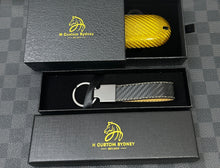 Load image into Gallery viewer, Luxury Carbon Fiber Key Fob Cover Case For Mercedes Maybach Brabus Exclusive Gold Edition
