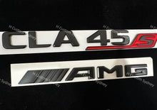Load image into Gallery viewer, Matte Black CLA45S Full Badges Package For Mercedes CLA45S C118 Exclusive Pack