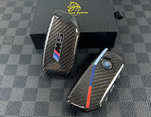 Load image into Gallery viewer, Premium Genuine Carbon Fiber Key Fob Cover Case For BMW New G90 G99 New Generation Key Exclusive Made