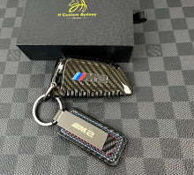Load image into Gallery viewer, M2 Genuine Carbon Fiber Keyring Key Fob Cover For BMW New M2 G87 2023-2024 Custom Made