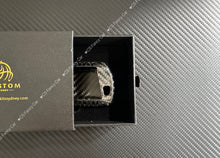 Load image into Gallery viewer, Genuine Carbon Fiber Keyring Key Fob Cover For BMW M2 M3 M3 CS M4 M4 CS M2 M3 M4 Competition Custom Made Exclusive Gift