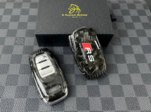Load image into Gallery viewer, RS Premium Forged Carbon Fiber Key Fob Cover Set For Audi RS6 RS5 RS4 RS7 R8 Old model Exclusive Made
