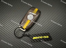 Load image into Gallery viewer, Genuine Carbon Fiber Key Cover Case FOB For Mercedes AMG C63S E63s GLE63S GLS63 G63 GT63S Custom Made