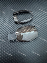 Load image into Gallery viewer, Black Series Premium Genuine Carbon Fiber Key Fob Cover Pack For Mercedes AMG Models Exclusive Made