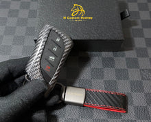 Load image into Gallery viewer, Premium Genuine Carbon Fiber Key Fob Cover Pack For Lexus GX550 Model Custom Made Exclusive Gift