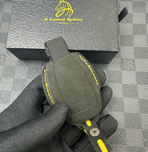 Load image into Gallery viewer, Edition One Alcantara Key Case + Keychain Set – Fits Mercedes Old-Style Triangle Key – Premium Edition