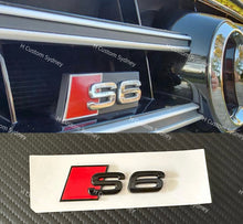 Load image into Gallery viewer, Gloss Black S6 Badges Package For Audi S6 C7 C8 2013-2024 Models Exclusive Pack