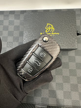 Load image into Gallery viewer, RS3 Premium Carbon Fiber Key Fob Cover Case For Audi RS3 8V Custom Made Exclusive Edition
