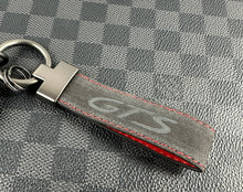 Load image into Gallery viewer, Luxury Alcantara and Nappa Leather Key Fob Cover Case Keychain Pack For Porsche Cayenne 911 Panamera Taycan Custom Made Exclusive Gift