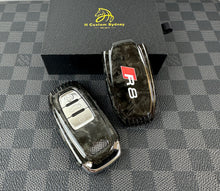 Load image into Gallery viewer, R8 Edition Premium Forged Carbon Fiber Key Fob Cover For Audi R8 Old model Exclusive Made