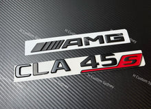 Load image into Gallery viewer, CLA45S Matte Black Full Black Badges Emblems Package For Mercedes CLA45S C118 2024+ Models Exclusive Night Edition Pack