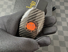 Load image into Gallery viewer, Luxury Carbon Fiber AMG Key Fob Cover Set Fit For Mercedes A C GLC GLE GLS CLA GLA Class A45 CLA45 GLA45 C43 C63S GLC63s GLE63S GLS63 Exclusive Edition