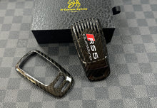 Load image into Gallery viewer, Premium Carbon Fiber Key FOB Cover Case For Audi RS4 RS5 S4 S5 SQ5 SQ7 TTRS Custom Made Exclusive Gift
