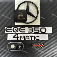 Load image into Gallery viewer, Gloss Black EQE350 4Matic Badges Package For Mercedes EQE350 V295 X294 Exclusive Pack