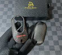 Load image into Gallery viewer, Premium Carbon Fiber Key Fob Cover Case For Mercedes AMG New C E GLC S EQ Class W206 X254 W223 C236 W214 X290 Exclusive Made