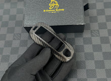 Load image into Gallery viewer, Luxury Carbon Fiber Key Case Cover Premium Protective Shell Compatible with Porsche Car Key Fob 911 Panamera Cayenne Taycan