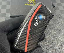 Load image into Gallery viewer, Luxury Carbon Fiber Key Fob Cover For BMW New 5 Series 7 Series i5 i7 iX XM New Generation Key Exclusive Made