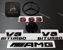 Load image into Gallery viewer, Gloss Black G63 Badges Package For Mercedes W465 G63 AMG 2025-2026 models Exclusive Special Edition