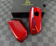 Load image into Gallery viewer, Premium Fiber Key Fob Cover For BMW New X5 X6 X7 LCI New Generation Key Exclusive Made