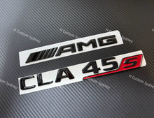 Load image into Gallery viewer, CLA45S Gloss Black Full Black Badges Emblems Package For Mercedes CLA45S C118 2024+ Models Exclusive Night Edition Pack