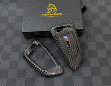 Load image into Gallery viewer, i4 M60 Genuine Carbon Fiber Keyring Key Fob Cover For BMW New i4 M60 Custom Made Exclusive Gift