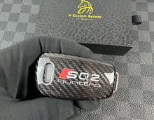 Load image into Gallery viewer, SQ2 Premium Carbon Fiber Key Fob Cover Case For Audi SQ2 Custom Made Exclusive Gift