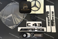 Load image into Gallery viewer, All Black C43 Full badges Package for Mercedes C43 2015-2018 Exclusive Night Edition