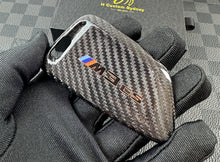 Load image into Gallery viewer, Luxury Carbon Fiber Keyring Key Fob Cover Kit For BMW M3 CS G80 G81 Custom Made Exclusive Edition