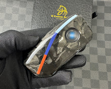 Load image into Gallery viewer, Luxury Forged Carbon Fiber Key Fob Cover Case For BMW New 5 7 series i5 i7 iX X5 X6 X7 LCI New Generation Key Exclusive Edition