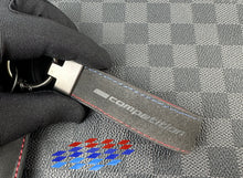 Load image into Gallery viewer, Premium Alcantara and Nappa Leather Key Cover Case Keychain Fit For BMW New X5M X6M LCI Competition XM Models Exclusive Edition