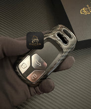 Load image into Gallery viewer, Carbon Edition Genuine Carbon Fiber Key FOB Cover For Audi RS4 RS5 S4 S5 SQ5 SQ7 TTS TTRS Exclusive Made