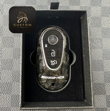 Load image into Gallery viewer, Premium Forged Carbon Fiber Key Fob Cover For Mercedes AMG C GLC E S EQ Class W206 X254 W223 Exclusive Made