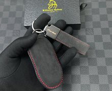 Load image into Gallery viewer, Alcantara Key Case Keychain Set for Porsche Macan EV 4S / Turbo Exclusive Edition