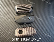 Load image into Gallery viewer, M60i Premium Genuine Carbon Fiber Key Fob Cover Case Fit For BMW X5 X6 X7 M60i Custom Made Exclusive Gift