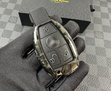 Load image into Gallery viewer, Luxury Forged Carbon Fiber AMG Key Fob Cover Pack For Mercedes A CLA C GLC GLE GLS Old Model key Exclusive Made